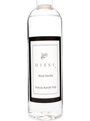 aklow akyoleticaret Black Vanilla Kokulu Kandil Yağı, 400 ml