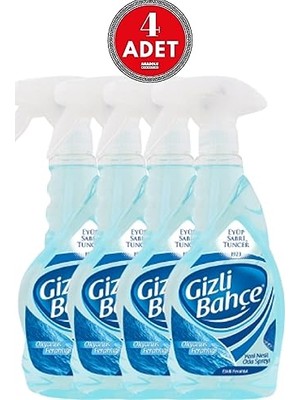 aklow akyoleticaret Gizli Bahçe Oda Kokusu, Okyanus Ferahlığı 500 ml x 4 Adet