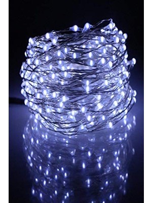 Şanal 5 Metre Pilli Dekoratif Beyaz LED Aydınlatma Işığı