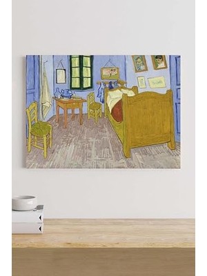 aklow akyoleticaret (PSTER18833) Arlesteki Yatak Odası, Van Gogh Sanatsal Kanvas Tablo 40 x 60