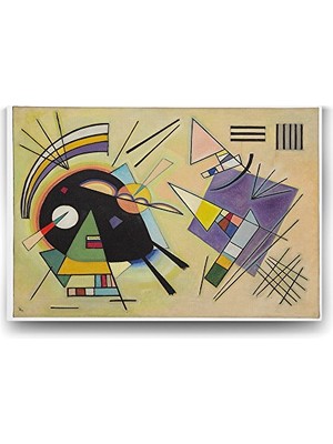 aklow akyoleticaret Wassily Kandinsky Black And Violet Tablosu 100X70 cm