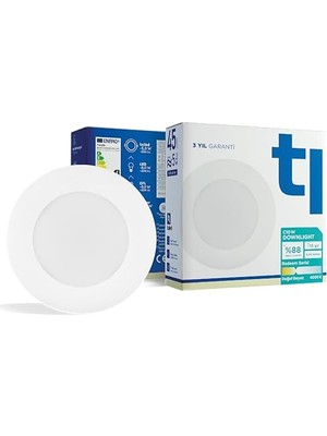 aklow akyoleticaret C10W Downlight, Titreşimsiz, Göz Konforu, 609 Lümen, Doğal Beyaz, 4000 Kelvin