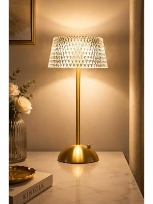 aklow akyoleticaret Kristal LED Masa Lambası 3 Renk Işıklı (Büyük Boy Elmas), Dekoratif Aydınlatma, 3 Renk Seçeneği, Kristal Tasarım, LED Teknolojisi