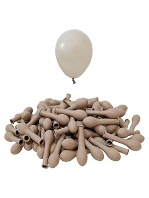 aklow akyoleticaret 5 Inç Kum Bej Mini Balon 10 Adet
