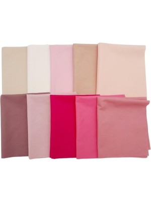 aklow akyoleticaret 30X25 cm Pamuklu Patchwork Kırkyama Parça Kumaş Seti: 01