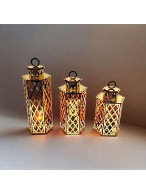 aklow akyoleticaret Gold Dekoratif Mumluk