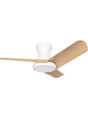 aklow akyoleticaret Tavan Vantilatörü LED Armatür 80 cm 54W, App ve Kumanda Kontrollü, 6 Kademeli Fan, 3 Işık Rengi 3000K-4000K-6500K, Tersine Dönüş Özellikli, Gece Modu, Sessiz Motor GVA54 (GVA54, Beyaz Meşe)