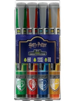 aklow akyoleticaret Lıkıt Kalem Harry Potter Damalı Pet Blıster, 4'lu