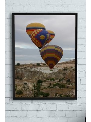aklow akyoleticaret (PSTER11485) Kapadokya Manzara Çerçeveli Tablo (30 x 40 Cm)