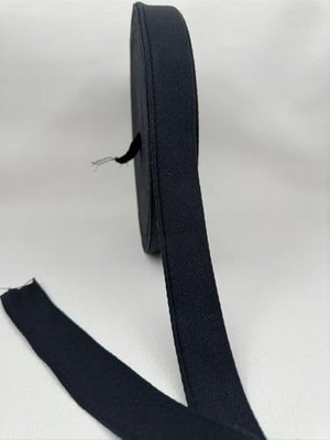 aklow akyoleticaret 4 cm Pamuk Balıksırtı Şerit-5 Metre-Siyah