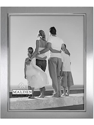 aklow akyoleticaret Uptown Mat Gümüş Moda Metal Çerçeve, 8X10, Gümüş