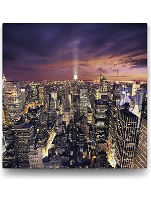 aklow akyoleticaret 60X60 cm Skyline New York Duvar Tablosu