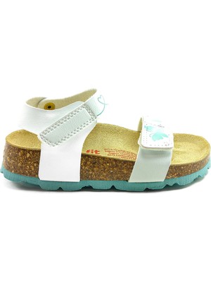 Superfit Ortopedik Çocuk Sandalet P 000123-1030 - Beyaz Kelebek WEIB / TÜRKIS