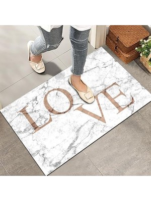 aklow akyoleticaret Kapı Önü Paspası; Modern ve Kapı Paspası | Ev, Ofis ve Dış Mekân Kullanımı Için (Love) 45X65