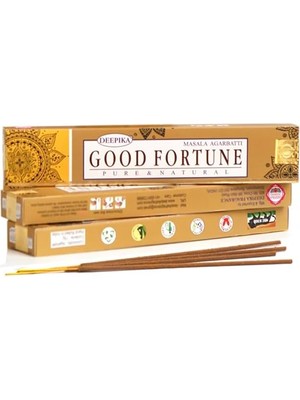 aklow akyoleticaret Deepika Masala Agarbatti Tütsü Çubukları, Good Fortune Şans ve Bereket