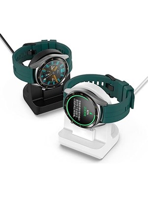 aklow akyoleticaret Huawei Watch Gt, Gt Runner ve Watch 3 Uyumlu Siyah Silikon Şarj Standı AL3649