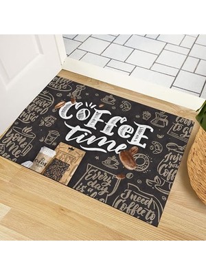 aklow akyoleticaret Kapı Önü Paspası, Modern ve Şık, Ev, Ofis ve Dış Mekân Kullanımı Için, Caffe Time, 45X65