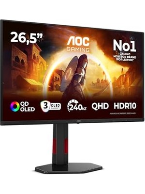 aklow akyoleticaret Q27G4ZDR 26.5″ 0.03MS 240Hz Qhd O-Led 2k Gaming Monitör