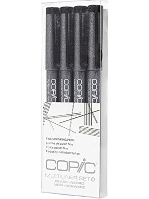 aklow akyoleticaret Işaretleyiciler, Çok Katmanlı Ince Pigment Esaslı Mürekkep, 4 Parça Set