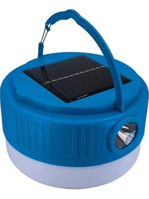 aklow akyoleticaret Kamp Lambası Solar Şarjlı El Feneri USB Type-C Şarj Çıkışlı Power Bank Özellikli