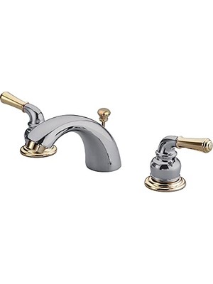 aklow akyoleticaret Magellan EB954 Mini Yaygın Lavabo Bataryası, Perakende Basmalı Tahliye, 10 cm Ila 20 Cm, Cilalı Krom/pirinç