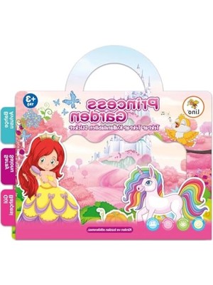 Şanal Tekrar Kullanılabilir Prenses Bahçesi Sticker Seti