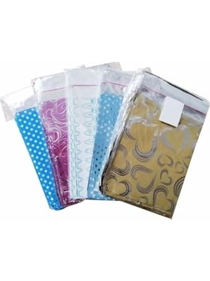aklow akyoleticaret 100 Adet Metalize Poşet, 17X25