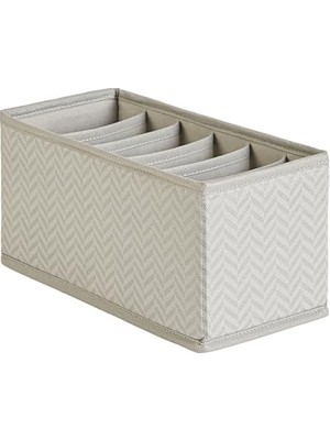 aklow akyoleticaret 6 Bölmeli Balıksırtı Çekmece Içi Düzenleyici Kutu, 13 x 28 x 13 cm
