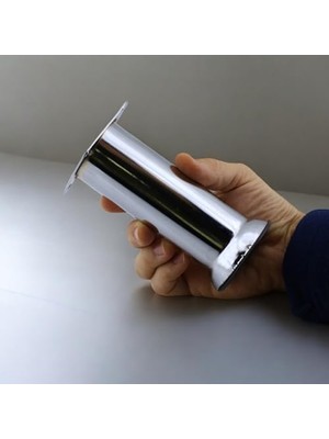 aklow akyoleticaret 15 cm Krom Metal Mobilya Ayağı, Baza, Koltuk, Kanepe, Yatak ve Çekyat Için