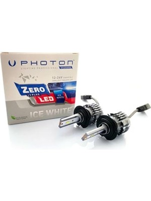 aklow akyoleticaret Ampul Zero H7 +3 Plus Fansız LED 12V-24V Headlight - Pht ZR3727