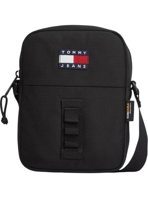aklow akyoleticaret Çanta, Hilfiger Tjm Outdoor Reporter Erkek Çapraz Askılı Black Os