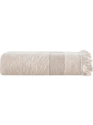 Şanal Borla Bej Banyo Havlu 90X150