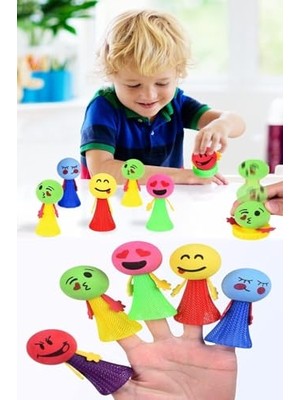 aklow akyoleticaret Zıplayan Emoji Küçük Adam Oyuncağı, 12 Adet