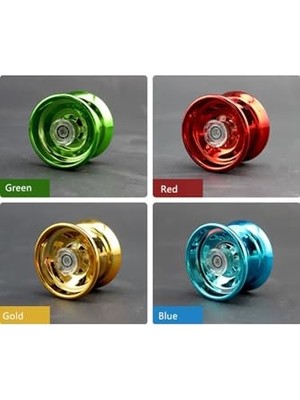 aklow akyoleticaret 4 Adet Metal Unresponsive Yoyo, Ekstra Rulmanlı Oyuncak