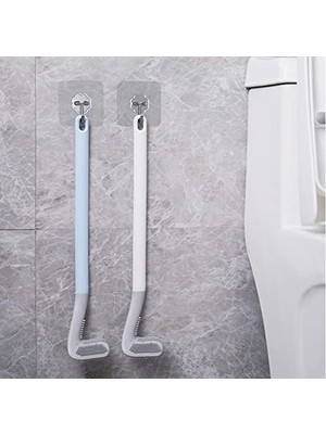 Şanal Ankanorm Klozet Fırçası Tuvalet Fırçasısilikon Wc Klozet Mutfak Temizlik Fırçası Kanca Hediyeli