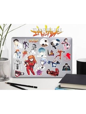 aklow akyoleticaret Neon Genesis Evangelion Sticker Telefon Laptop Notebook Tablet Defter Matara Stiker Etiket