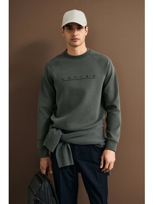 Lufian Cooper Erkek Sweat 112030198 Yeşil