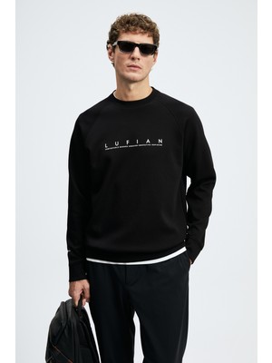 Lufian Cooper Erkek Sweat 112030198 Siyah