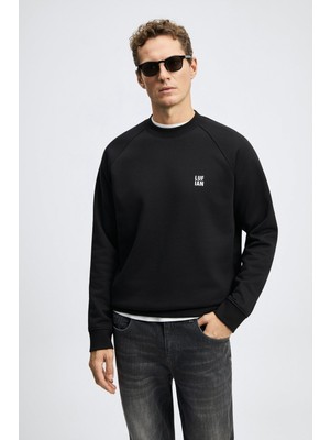 Lufian Blake Erkek Sweat 112030193 Siyah