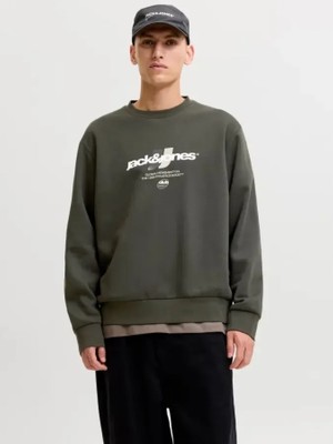 Jack & Jones Jcoclub Brandıng Sweat Crew Neck Erkek Sweat 12300460 Peat