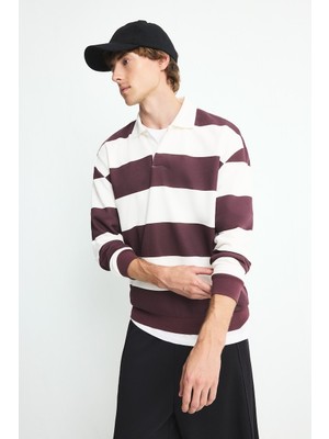 Defacto  Erkek Sweat F0857AX/BR150 D.bordeaux