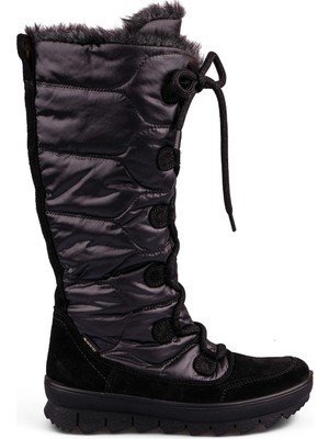 Legero Kadın Goretex Süet Çizme Novara 000349-0000 - Siyah Süet Siyah