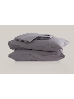 aklow akyoleticaret Sleeptown Celia Pamuk Luxury Yıkanabilir Mevsimlik Otel Nevresimi Tek Kişilik Nevresim 160X220 Antrasit