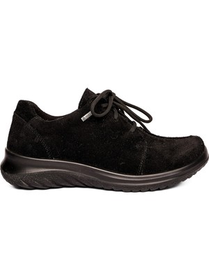 Legero Kadın Goretex Süet Ayakkabı Softboot 000396-0000 - Siyah Siyah