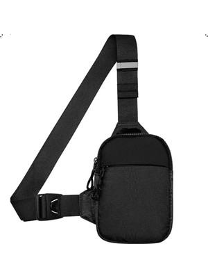 aklow akyoleticaret Küçük Askılı Çanta, Ayarlanabilir Omuz Kayışlı Sırt Çantası, Su Geçirmez Crossbody Çanta, Unisex Mini Bel Çantası, Spor ve Günlük Kullanım Için Şık Sırt Çantası