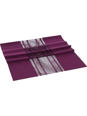 aklow akyoleticaret 40X140 cm Mor Lazer Kesim Runner