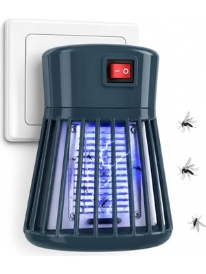 aklow akyoleticaret Priz Tipi Elektrikli Sinek Öldürücü Lamba, Ltx-01 (Haki Yeşil), 1W Güç, Ac 100-240V Giriş, 600-800V Çıkış Voltajı, Iç Mekan Kullanımı Için Elektrikli Böcek Kontrol Lambası