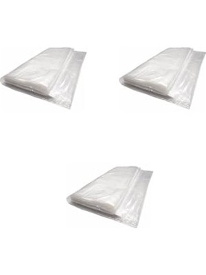 aklow akyoleticaret Çift Kişilik Yatak ve Baza Için Şeffaf, Vakumsuz Saklama Kılıfı; 200X250 Cm, 3 Adet