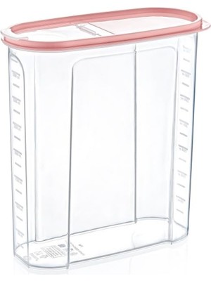 Şanal Lavderuar Şeffaf Erzak ve Mama Saklama Kabı - Bpa Içermez Gıda Dostu Kuru Mama Kutusu, Sızdırmaz Kapaklı Mutfak Düzenleyici (1.7 Litre - 2.4 Litre - 4 Litre) (4 Lt)
