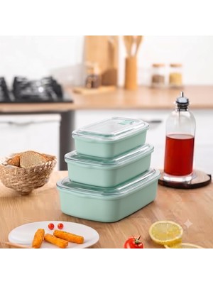 Şanal Smartizi Valfy Vakum Subaplı Saklama Kabı Seti (3'lü Paket - 2.6 Litre) - Derin Dondurucuya Uygun Bulaşık Makinesinde Yıkanabilir